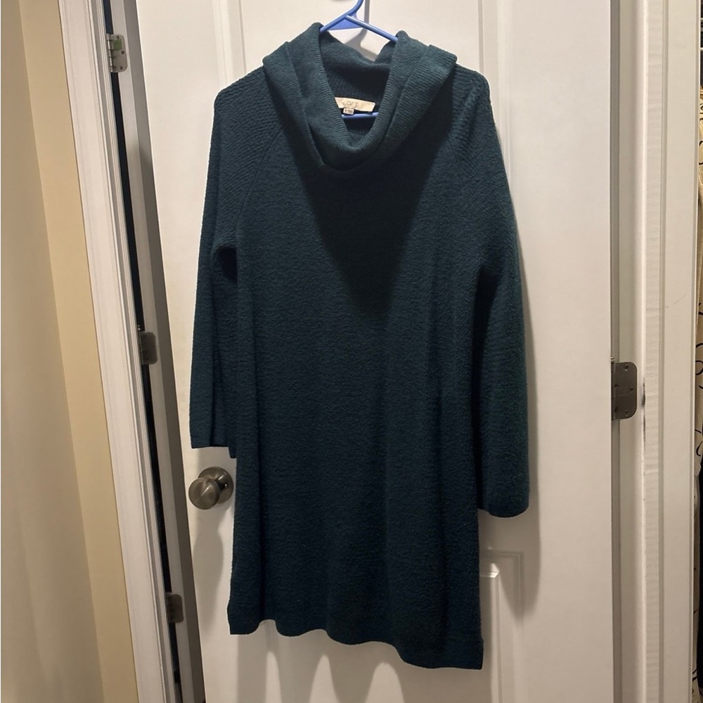Loft sweater dress cowl neck